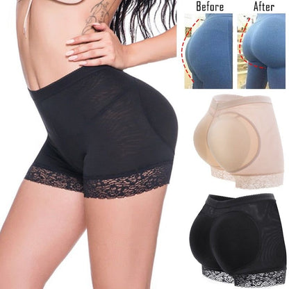 High-Waist Butt Lifter Padded Shapewear Shorts – Seamless Tummy Control & Hip Enhancer